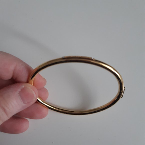 Michael Kors gold tone bangle bracelet. - Picture 3 of 6